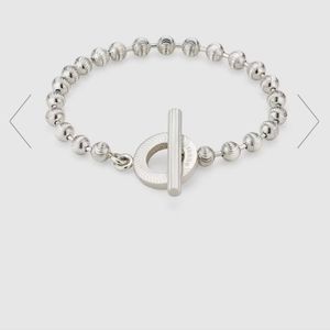 Gucci Silver boule chain bracelet